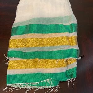 Handmade woven cotton Ethiopian scarf
